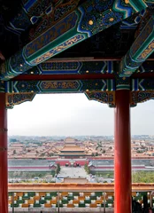 Fototapeten Verbotene Stadt vom Pavillon des ewigen Frühlings aus gesehen, Peking © Fotokon