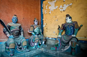 Zelfklevend Fotobehang figures of imperial guards in Dongyue Temple in Beijing, China © Fotokon