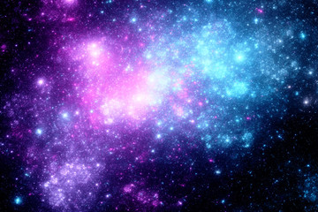 Deep space with nebula