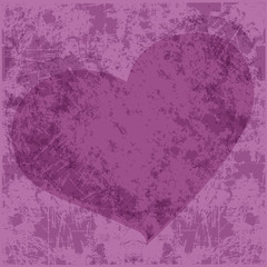 vintage heart background grunge vector style