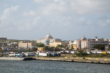 Naklejka premium Buildings in San Juan