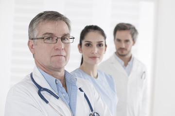 Fototapeta premium Head of Clinical and his Medical Team