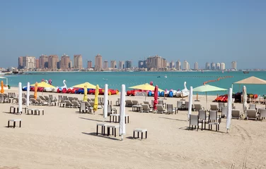 Photo sur Aluminium moyen-Orient Beach of Katara Cultural Village in Doha, Qatar, Middle East