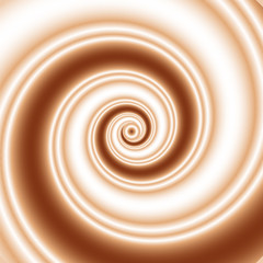 Chocolate and milk twirl