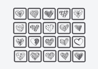 Valentines Day Heart Background  design