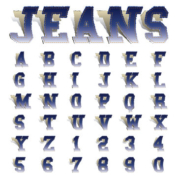 jeans font