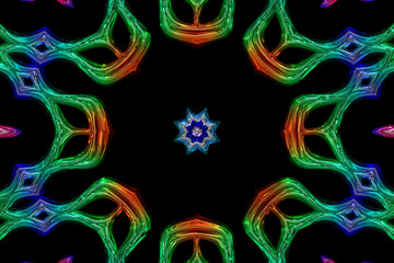 fantastic illustrated glass background object