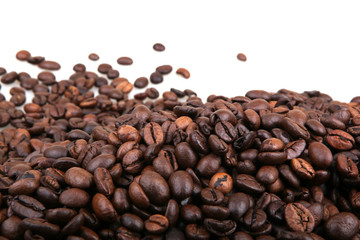 Coffee Beans Isolated On White
