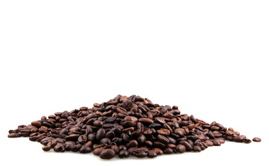 Coffee Beans Isolated On White