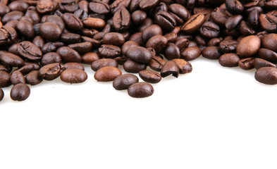 Coffee Beans Isolated On White