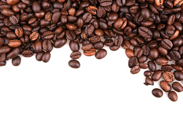 Coffee Beans Isolated On White
