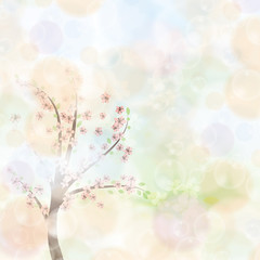 Fototapeta premium Abstract spring floral background