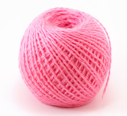 Fototapeta premium Pink wool ball
