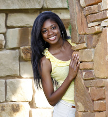 Beautiful African-American Teenage Girl