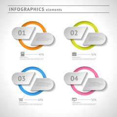 Business infographics elements. Modern design template