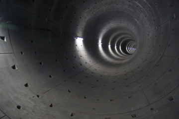 Subway tunnel under construction