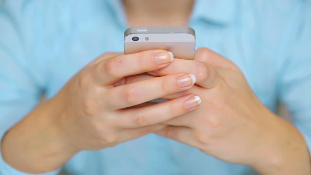 Businesswoman using smartphone