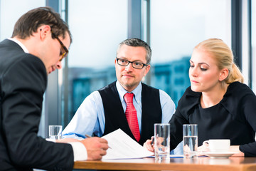 Business - Vorstellungsgespräch für Bewerbung