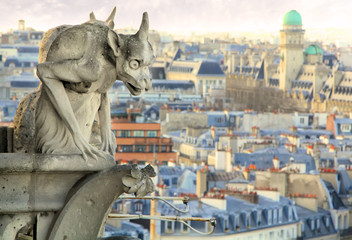 gargoyle over the Paris