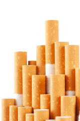 Cigarettes with the yellow filter