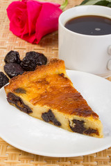 Prunes and coffee pie