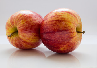 Red apple isolated .