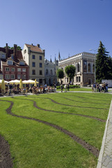 Obraz premium Livenplatz in der Altstadt von Riga, Lettland