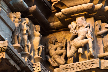 Apsaras, Sculptors ,Khajuraho,  India, UNESCO site