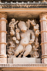 Lord Ganesha sculpture , Khajuraho, India, UNESCO site