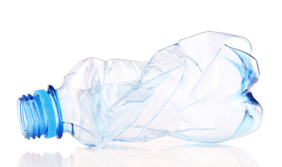 Plastic bottle isolated on white