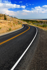 Obraz premium Glacier County Montana Roadway