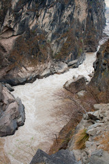 Scenery of Tiger leaping gorge. Tibet. China.