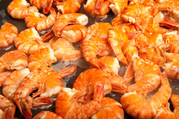 cooking red shrimps