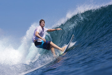 Surfing a wave