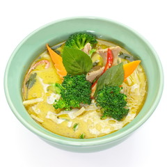 green curry vegetables , healthy food