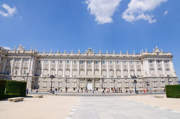 Obraz premium Palacio Real in Madrid, Spain