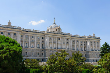 Fototapeta na wymiar Palacio Real in Madrid, Spain