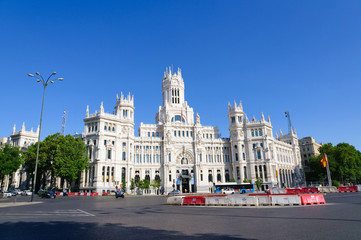 Fototapeta na wymiar Pałac komunikacji w Madrycie, Hiszpania