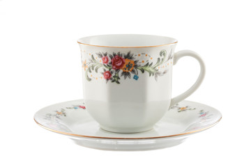 Coffee cup on a white background