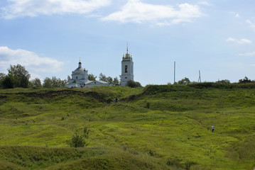 Fototapeta na wymiar Church of the Kazan Icon of the Mother of God, p. Konstantinovo