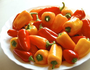 bunch of bell pepper