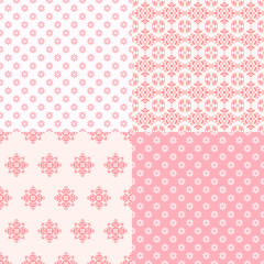 Collection pink seamless