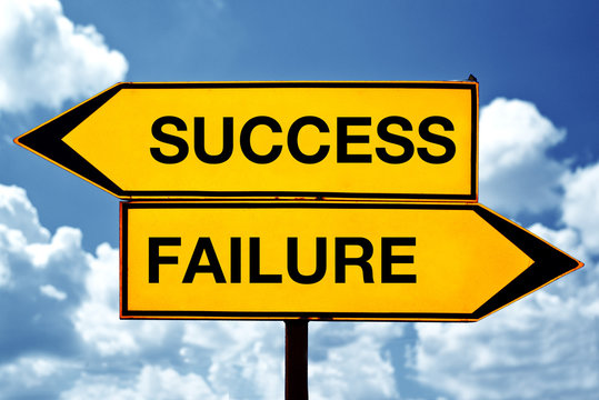 Success or failure, opposite signs