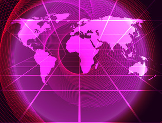Obraz premium Global network