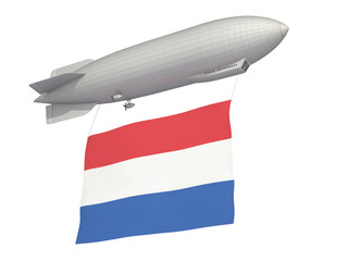 airship on a white background