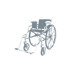 Fototapeta na wymiar wheelchair vector isolated on white background