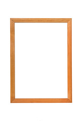 Wooden photo frame with empty space