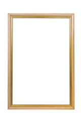 Wooden photo frame with empty space