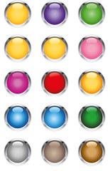 Glassy buttons
