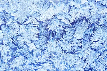 Papier Peint photo Lavable Cercle polaire Frost pattern
